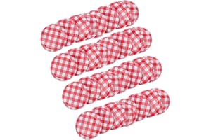 COLLBATH 40Pezzi Coperchi per Barattoli di Marmellata Tappi Vite per Conserve Coperchi per Barattoli di Cottura Coperchi per Barattoli di Ideali per Marmellate e Sottaceti
