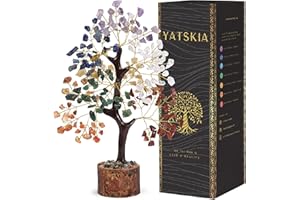 Yatskia Seven Chakra Crystal Tree, Birthday Gifts For Women, Crystal Tree Of Life, Crystals And Gemstones Home Decor, Living Room Decor, House Warming Gifts New Home, Spiritual Gifts For Women