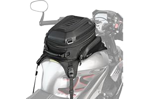 Rhinowalk Borsa Serbatoio per Moto, Guscio Rigido, Impermeabile, Espandibile, 15-18 L, Borsa Bagagli da Moto, YMTR3001KM