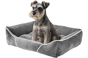 YITAHOME Hundebett Mittelgroße Hunde,51x48cm,Hundekorb Hunde,Orthopädisches Hundebett Ergonomisches Hundesofa,Bezug Waschbar,Erhöhte Ränder, rutschfeste Unterseite