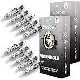 Wormhole Tattoo Needles Cartridges Pack of 50 Assorted Tattoo Needle Cartridges Round Liner Mixed 3RL 5RL 7RL 9RL 11RL 50 Pieces #10 Standard RL