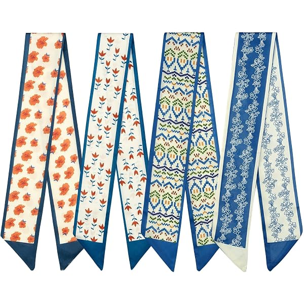 Schmales Seidenschal Seide 150x15 Cm Paisley Halstuch Satin Schal Für