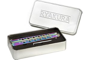 ‎BARRAKUDA Barrakuda® Legal Butterfly Trainer, Balisong Trainer in Rainbow Design, Knife Complete Set Including Screwdriver, Replacement Screws & More