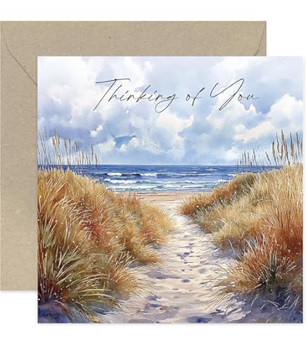 Old English Co. Carte De Condoléances Avec Inscription « Thinking Of You » Pour Lui Et Elle - Carte De Condoléances « Get Well » | Vierge à