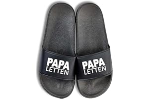 NIMAMA Papa Letten Herren Badelatschen Flip Flops - Badeschuhe für Männer - Vater Badesandalen & Hausschuhe