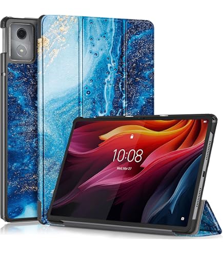 Étui Pour Tablette Lenovo Tab K11 Plus 11.45" - Housse En Cuir PU Avec Fermeture Magnétique - Motif Joyeux - Auto Veille/réveil - 5