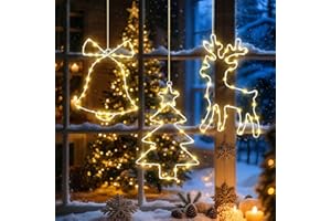 Glovios Luces Navidad, 8 Modos Cadena de Luces con Remoto, 145 LED, Temporizador, Resistente al Agua, para Exterior y Interior, Decoracion Navidad (Colores cálidos)