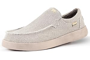 Kickback Don Juan - Mocassins à Enfiler pour Homme – Chaussures à Enfiler en Toile légère – Conçus avec Un Volume inférieur pour s'adapter à Un Pied Plus Fin