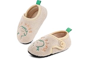 LACOFIA Zapatillas de Estar por Casa Niños Pantuflas Peluche Invierno Zapatos Calcetines Dormir Antideslizantes Niñas 22-31 EU