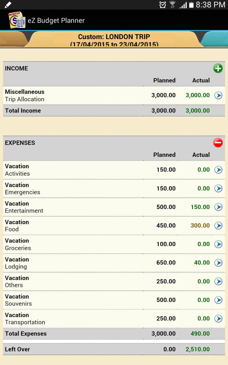 eZ Budget Planner (Free) Amazon.co.uk Appstore for Android