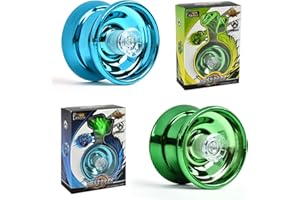 AMSIXNT 2Pcs Yo-Yo Professionnel,Yoyo Réactif,Yoyo Débutant,Kit Yoyo,Yoyo de Compétition,avec 2 Anneaux,Convient Aux Enfants Et Aux Débutants