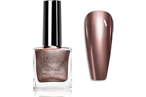 MRCUVARYAS Metalowy lakier do paznokci z efektem lustra - szybkoschnący lakier do paznokci ciemnoróżowy Summer Nail Lacquer - efekt lustrzany żel na wysoki połysk manicure lakier do paznokci różowy