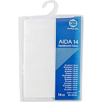 Mouldmaster Aida Stickstoff – 14 Count, Gelb, 2 Stück, 39 X 45 Cm, 100% Baumwolle, Maschinenwaschbar