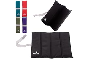 OUTDOOR WORLD BE ACTIVE Outdoor World Tapis d'assise Pliable – Isolation Thermique, imperméable, résistant à l'humidité, Coussin de siège Portable – Coussin d'assise léger pour Camping, randonnée, pêche, Plage (Noir)
