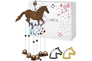 Cantik Horse Wind Chime For Garden - Horse Gifts for Girls & Women - Horse Racing Gifts For Men & Women - Relaxing Garden Gifts For Horse Lovers