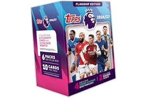 Topps Flagship Premier League 2026/27 samlarkort – Value Box | Värdelådan innehåller 60 kort med 4 Green Voltage basparallell