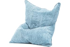 Green Bean© Pufa XXL ze Sztruksu 370 Litrów Wype?nienie Pere?ami EPS - Przytulnie Mi?kka, Wytrzyma?a i Nadaj?ca si? do Prania Tkanina - Poduszka Pod?ogowa, Le?anka, Poduszka do Siedzenia