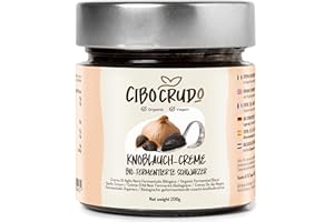 ‎CIBO CRUDO CRUDO BIOLOGICO VEGAN Schwarzer Knoblauch Paste Bio - 200g. Knoblauchpaste aus Schwarzer Knoblauch Fermentiert Reich an Mineralsalzen Energetisierend und Antioxidativ. Fermentierter Knoblauch. Organic Black Garlic Paste.