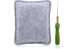 Namner Needle Felting Pad, Felting Mat with Felting Needles, Needle Felting Mat, Felting Needle and Mat, Needle Felt Tool Kit, Needle Felting Needles and Felting Pad, 12 * 9.5 cm