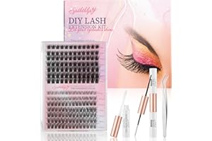 SPTHTHHPY Pestañas postizas individuales, 224 mechones, pestañas postizas individuales para principiantes, reutilizables, pestañas individuales, extensiones de 9-16 mm, D