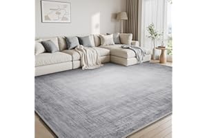 SIXHOME Abstract Rugs Living Room 90 * 150cm, Washable Area Rug for Bedroom with Non-Slip Backing and Durable Edge Binding, Minimalist Carpet for Living Room, Bedroom, Modern Home Deco Mat, Grey
