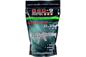 0,25g GSG-9 6mm BIO BBs 4.000 Stk Softairkugeln 0,25 BB Kugeln gratfrei polierte Airsoftkugeln Kugeln Softair Munition Airsoft BBs Airsoft Munition BBs für Luftpistole Luftgewehr Softairwaffe Airsoftpistole Softairgewehr