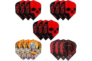 Harrows Dimplex - Set di 10 Alette per Freccette (30 Alette totali), 100 Micron, Extra Resistenti, realizzate nel Regno Unito, Accessori Professionali per Freccette