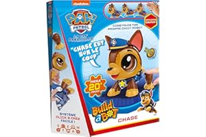 GOLIATH Psi Patrol, Chase - Build A Bot, gra konstrukcyjna, zabawka interaktywna, zbuduj własnego szczeniaka robota - dla dzieci od 4 lat - nauka dźwięku