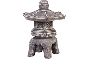 gartendekoparadies.de Lanterne Japonaise Massive Oki Gata Yukimi en Pierre reconstituée, résistant au Gel (Multicolore)