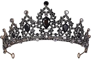 HPMAISON Strass Tiara di cristallo per ragazze Sposa donne Fascia corona principessa Accessori per capelli per la festa di compleanno Pageant Prom Queen Costume Stage Performances