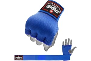 5RIDGE Gants de boxe intérieurs en gel pour poinçonner les poings rembourrés sous les mitaines de soutien de poignet, parfaits pour MMA, kickboxing, arts martiaux