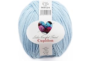 LIDIA CROCHET TRICOT Cupidon - hilo 100% algodón, hilo de tejer, hilo de ganchillo (100 gr/ovillo ; 24 colores) (empresa española/envío desde España) (S172)
