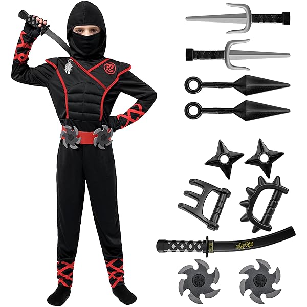 Halloween Sensenmann Kostüm Kinder - Leuchtend Mit Sense & Maske