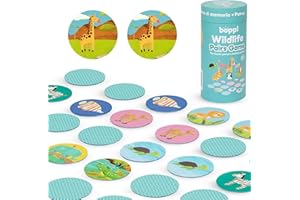 boppi Pairs Memory Game/Matching Game for Toddlers - Engaging Educational/Montessori Memory Matching Game for Kids Age 3 and Up - Wildlife