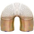 Supertek Giant Slinky Spring Toy | Wave Form Helix | Scientific Large Golden Slinky Walking Spring Made of Tempered Steel Wire Helical Coil (165-170 mm, Diameter - 75 mm, 16 Meter Stretched Length)