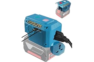 TPDL Falownik akumulatorowy 200 W do akumulatora Bosch 18 V GBA, DC 18 V na AC 220 V, konwerter napięcia Pure Sine Wave, adapter z USB typu C, lampa LED 200 lm do akumulatora Bosch 18 V Professional