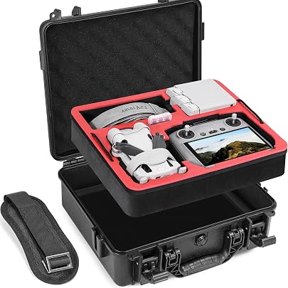 Maleta Rígida Impermeable Para DJI Mini 5 Pro - Con Espuma Personalizada, Para 6 Baterías, RC2/RC N3 Y Accesorios