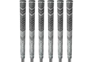 Tour Fit Grip de golf double composé de qualité supérieure en demi-corde, poignées de golf standard de taille moyenne avec ruban de golf, lot de 1/3/6/9/13