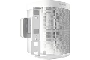 Vogel's Sound 4201 Support Mural pour Sonos One (SL) et Play 1, Max. 5 kg, inclinable de -30º/+30º, pivotant jusqu'à70º (Gauche/Droite), Also Fits Sonos Play:1, Blanc, 1 Support