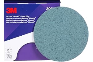 3M Trizact Hookit Schaumstoffscheibe 30362, 7,6 cm, P5000, 15 Scheiben pro Karton, blau