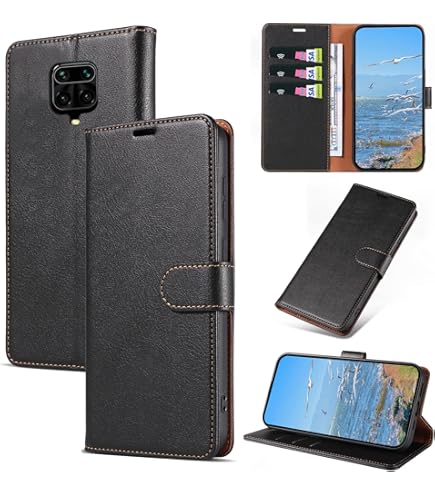 Coque Portefeuille Livre Pour Xiaomi Redmi 6 Lite - Noir Cuir PU - Antichoc - NEUVE