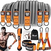 Heavy Resistance Bands 300lbs, Weight Bands for Exercise with Handles, Door Anchor, Carry Bag, Workout Bands for Men, Physica