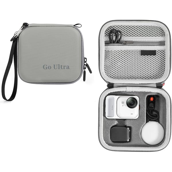 Étui De Transport Pour Insta360 GO Ultra - Coque Rigide En Cuir, Doublure Douce, Protection Anti-choc, Noir