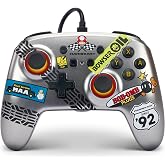 PowerA Nintendo Switch i&ccedil;in PowerA Gelişmiş Kablolu Kumanda - Mario Kart, G&uuml;m&uuml;ş Gri