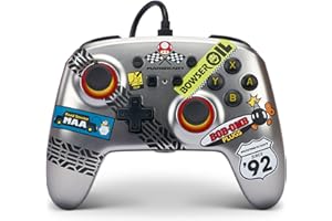 Verbesserter Kabelgebundener PowerA Controller für Nintendo Switch – Mario Kart, Gamepad, Game-Controller, Kabelgebundener Controller, Offiziell Lizenziert