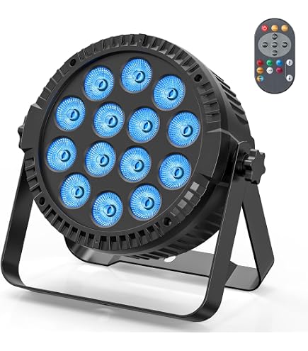 Projecteur LED PAR-MINI-UV Ibiza Light - Effets UV 12 LED, 4 Canaux DMX, Stroboscope, Contrôle Musique