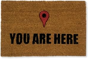 KOKO DOORMATS Wycieraczka zewnętrzna | Zewnętrzna mata wejściowa, Coco Antypoślizgowa podstawa PVC | Wejście zewnętrzne Wycieraczka Oryginalna antypoślizgowa i chłonna | 40x60 cm (Jesteś tutaj)