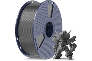 SUNLU High Speed PLA Meta Filament, 1KG PLA 3D Imprimante Filament 1,75mm, Plus Résistant, Précision Dimensionnelle +/- 0.02mm, Compatible avec les Imprimantes 3D FDM, Bobine de 1KG (2.2lbs), Gris