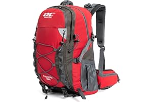 DCmount Wanderrucksack 40l Damen Herren Rucksack Wasserdicht Reiserucksack mit Regenschutz