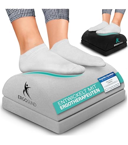 Footrest Houten voetensteun, bureau, beensteun, ergonomic Footrest 3 hoogtes verstelbare voetsteun, voetensteun voor kantoor en thuiskantoor, accessoires, correctie van de zithouding (notulenkleur